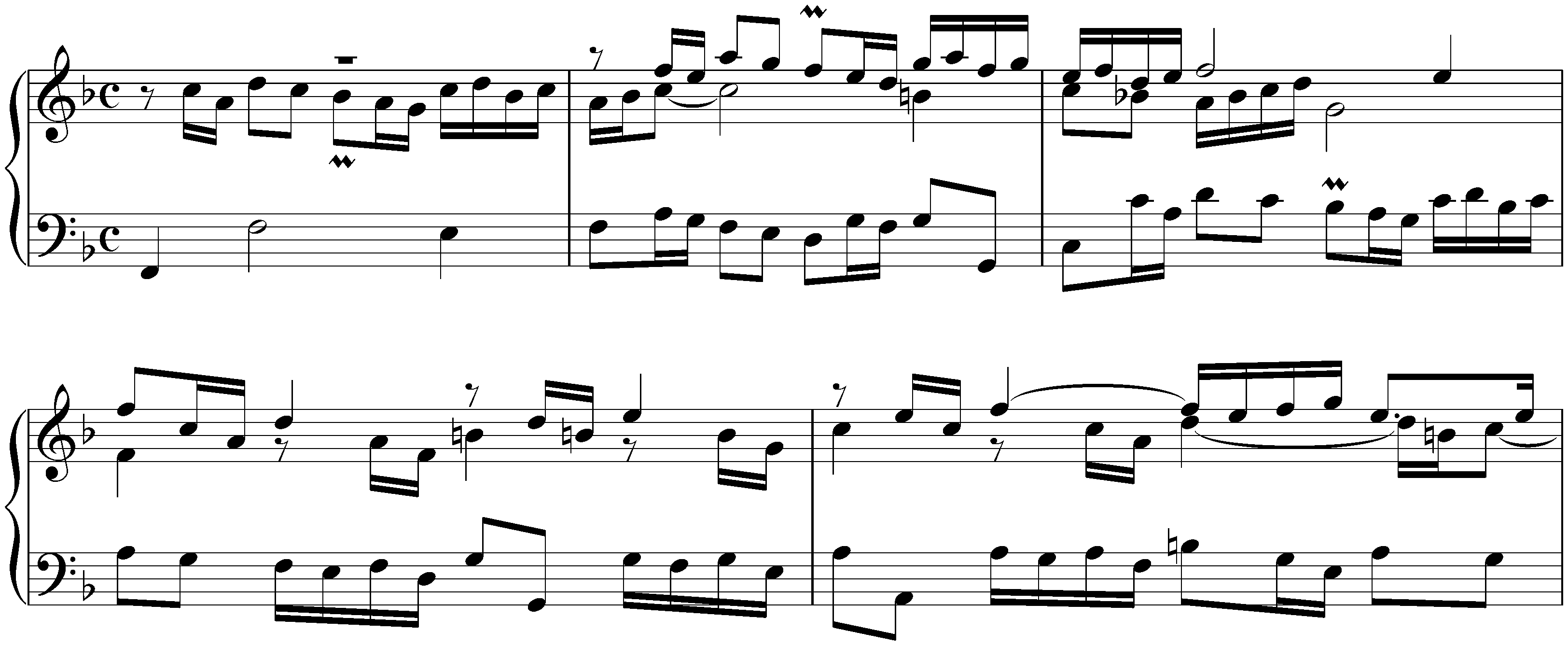 Fifteen Sinfonias, BWV 787–801; 8. F major, BWV 794