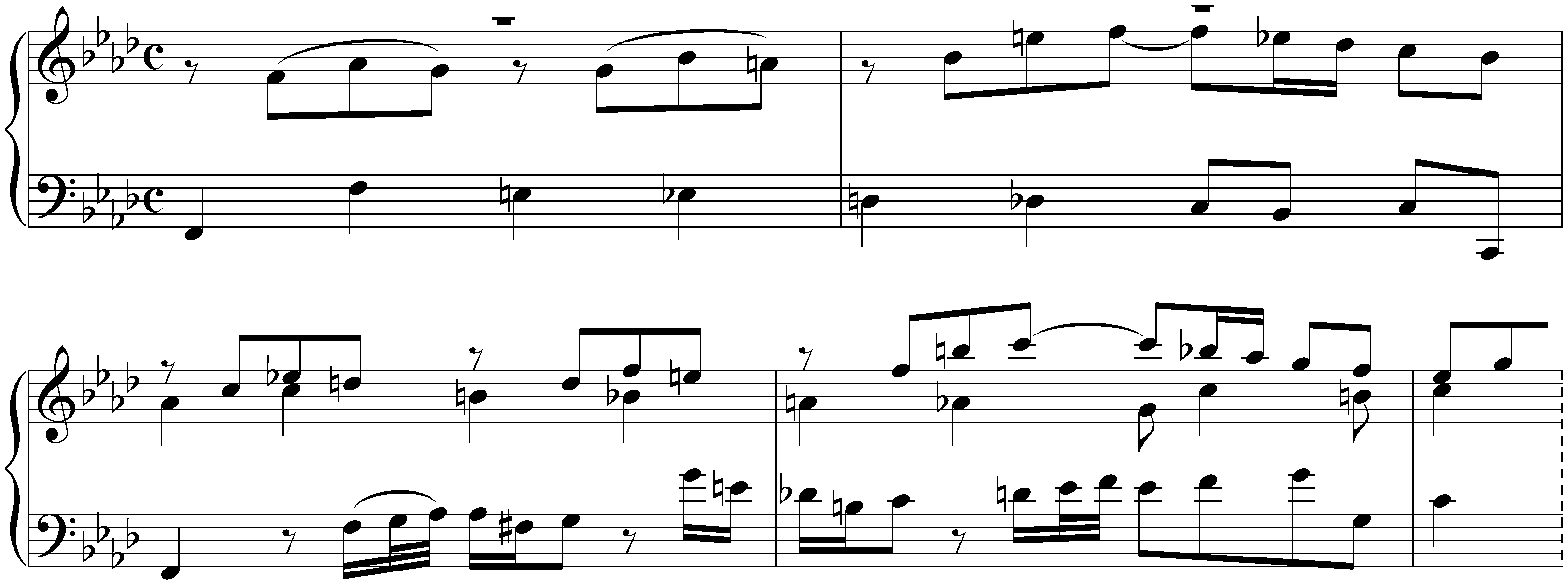 Fifteen Sinfonias, BWV 787–801; 9. F minor, BWV 795