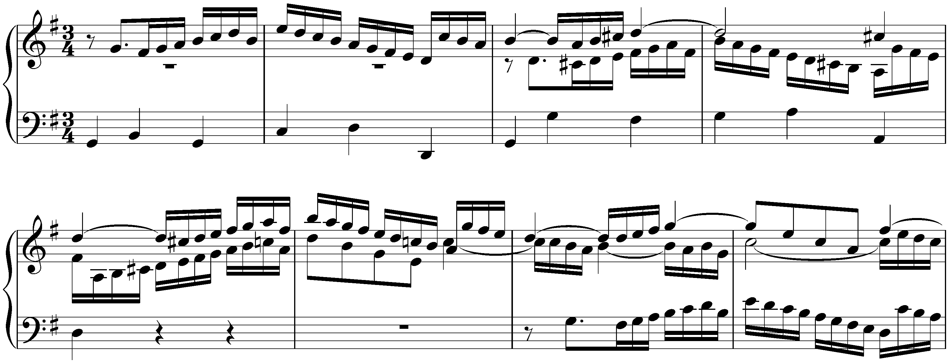 Fifteen Sinfonias, BWV 787–801; 10. G major, BWV 796