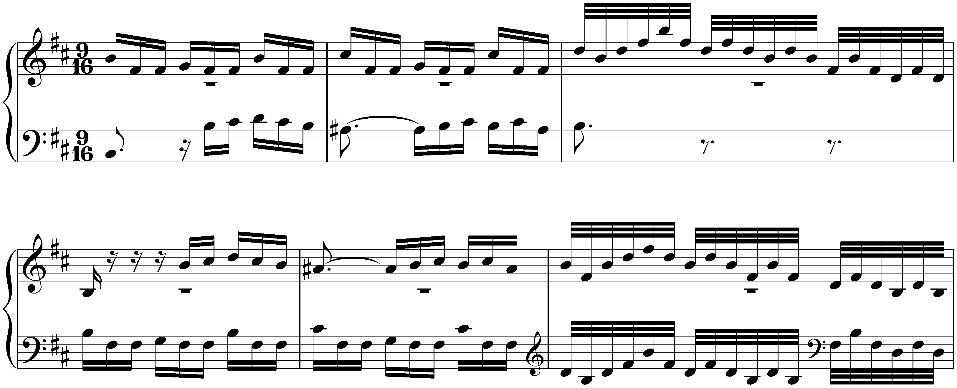Fifteen Sinfonias, BWV 787–801; 15. B minor, BWV 801