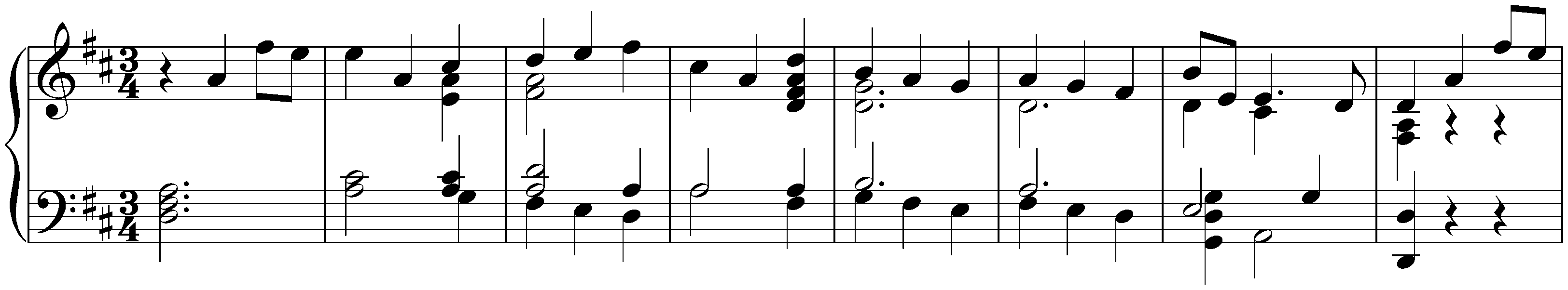 Sonata in D major, BWV 963; 1.