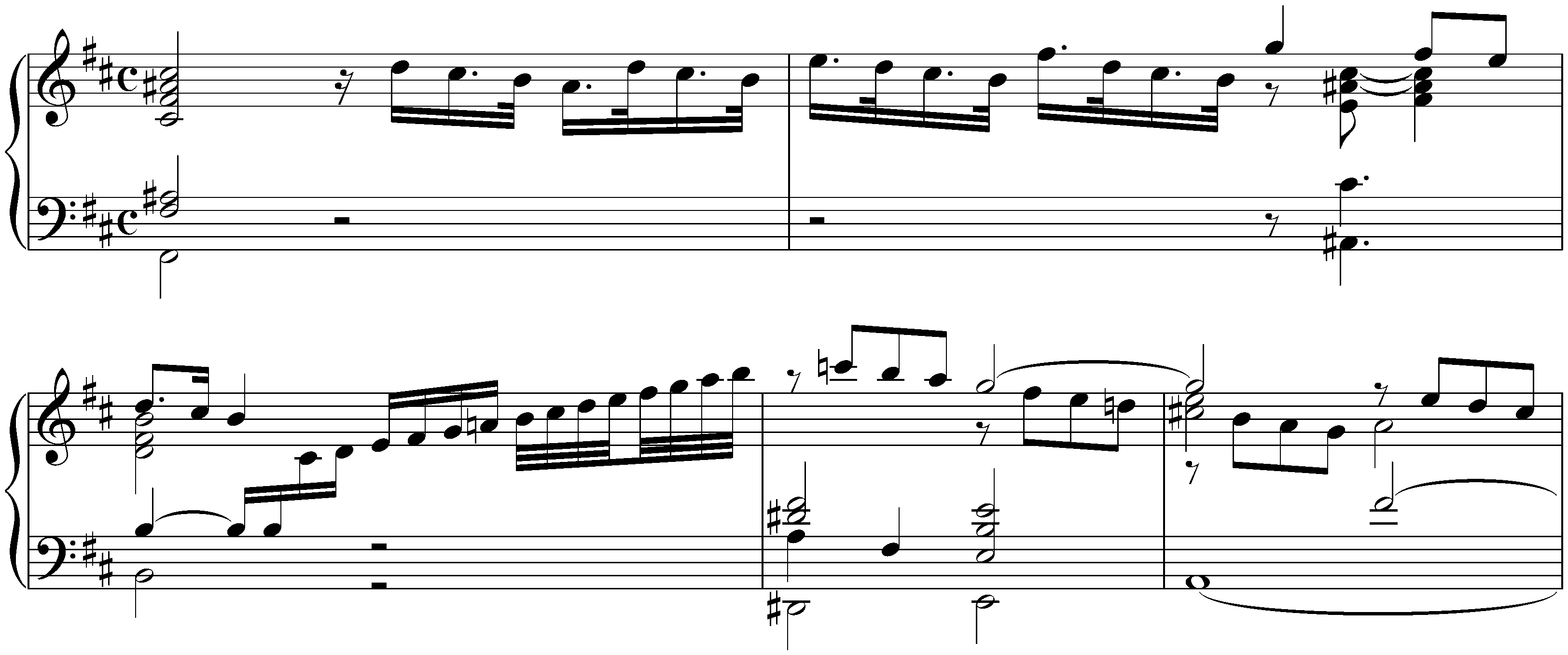 Sonata in D major, BWV 963; 2.