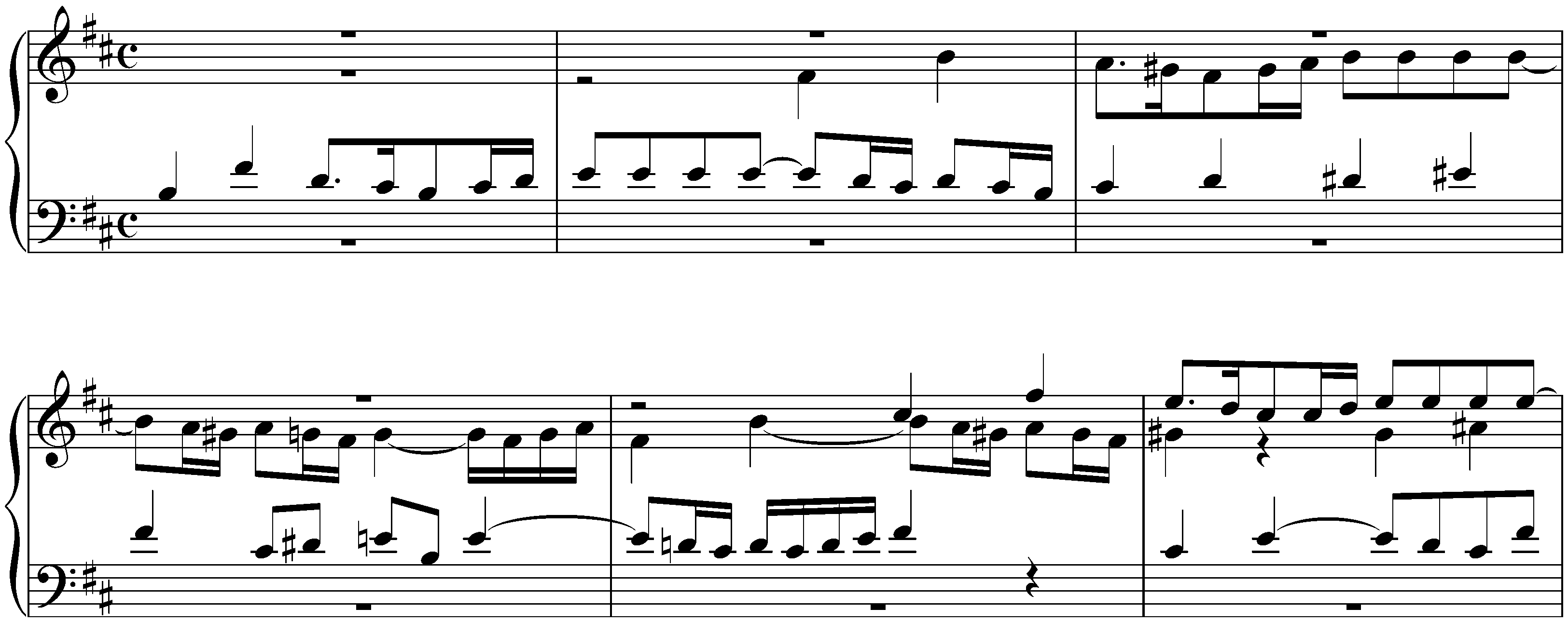 Sonata in D major, BWV 963; 3.