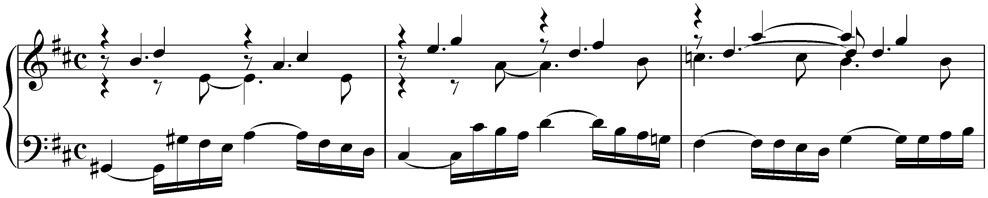 Sonata in D major, BWV 963; 4. Adagio
