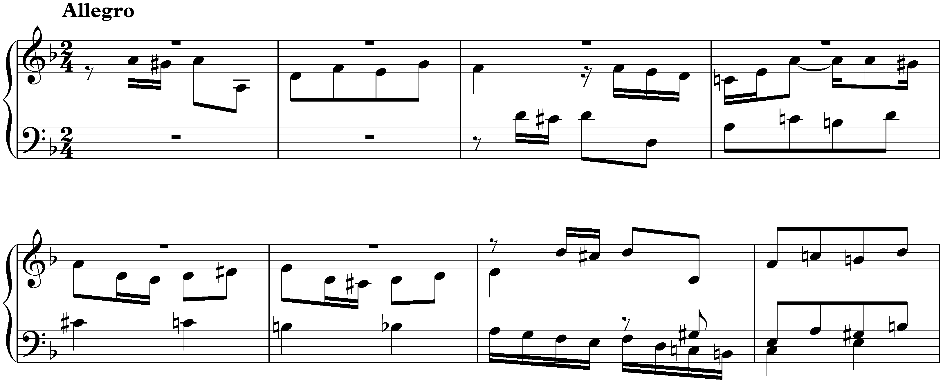 Sonata in D minor, BWV 964; 2. Fuga