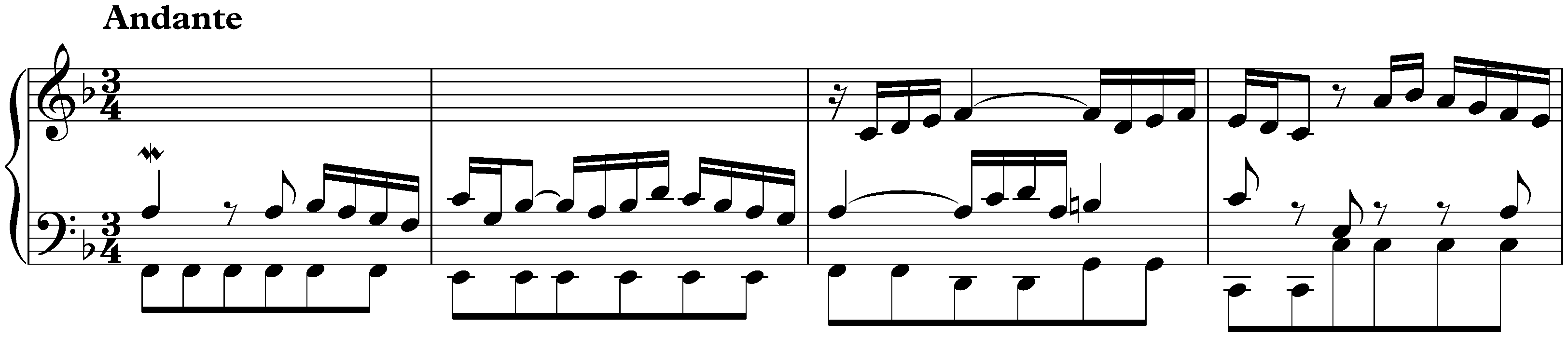 Sonata in D minor, BWV 964; 3. Andante