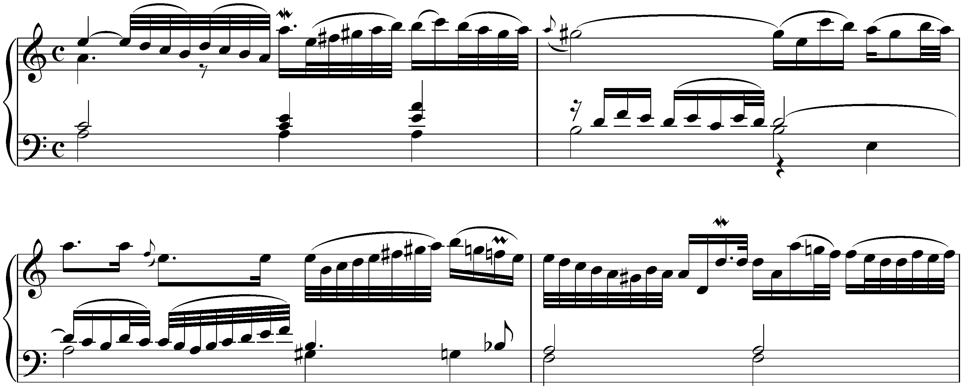 Sonata in A minor after Johann Adam Reincken, BWV 965; 1. Adagio