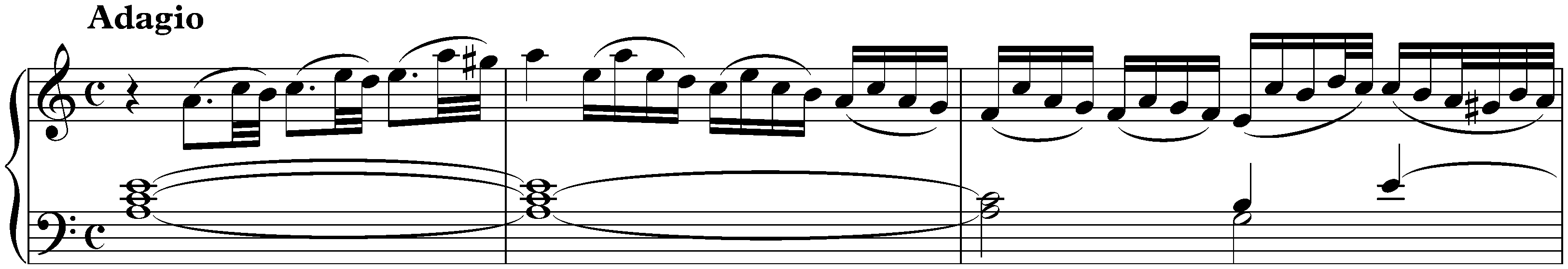 Sonata in A minor after Johann Adam Reincken, BWV 965; 3. Adagio