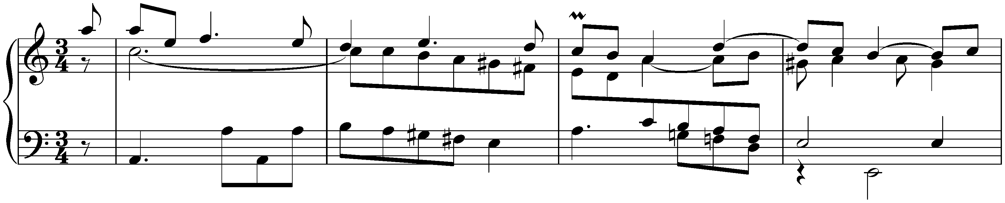 Sonata in A minor after Johann Adam Reincken, BWV 965; 6. Sarabande