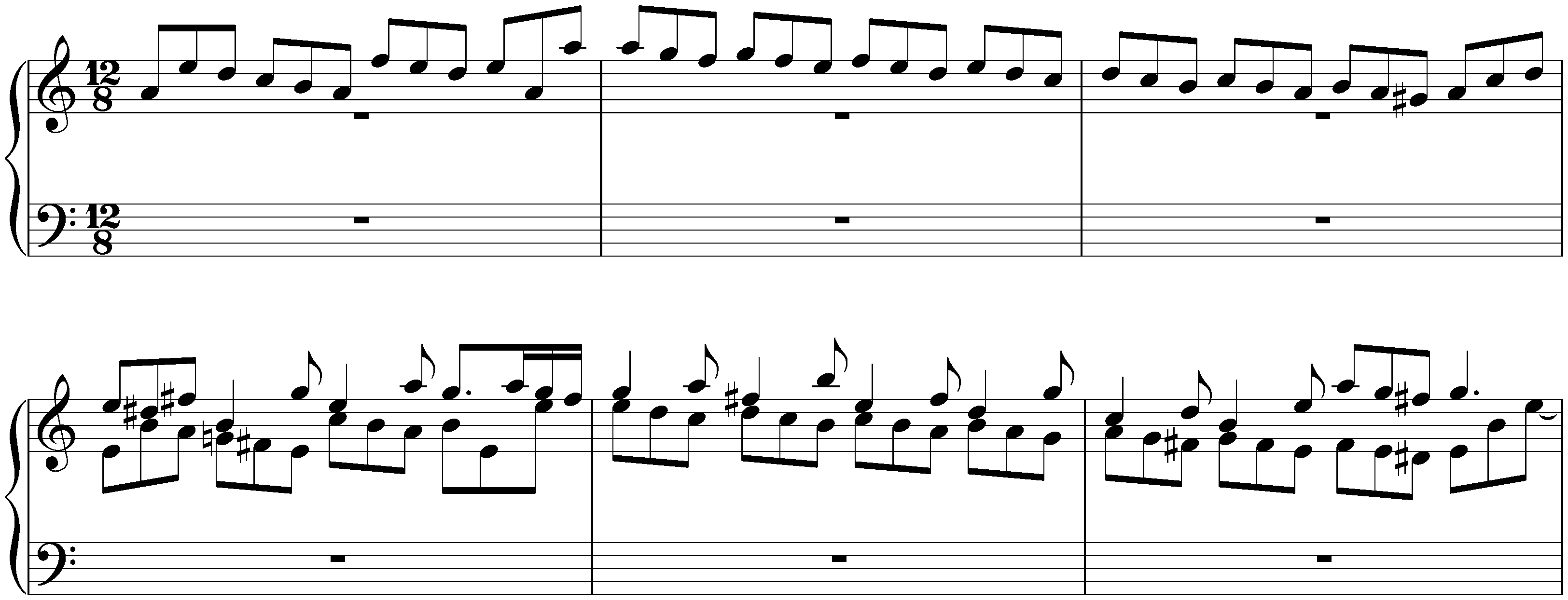 Sonata in A minor after Johann Adam Reincken, BWV 965; 7. Gigue