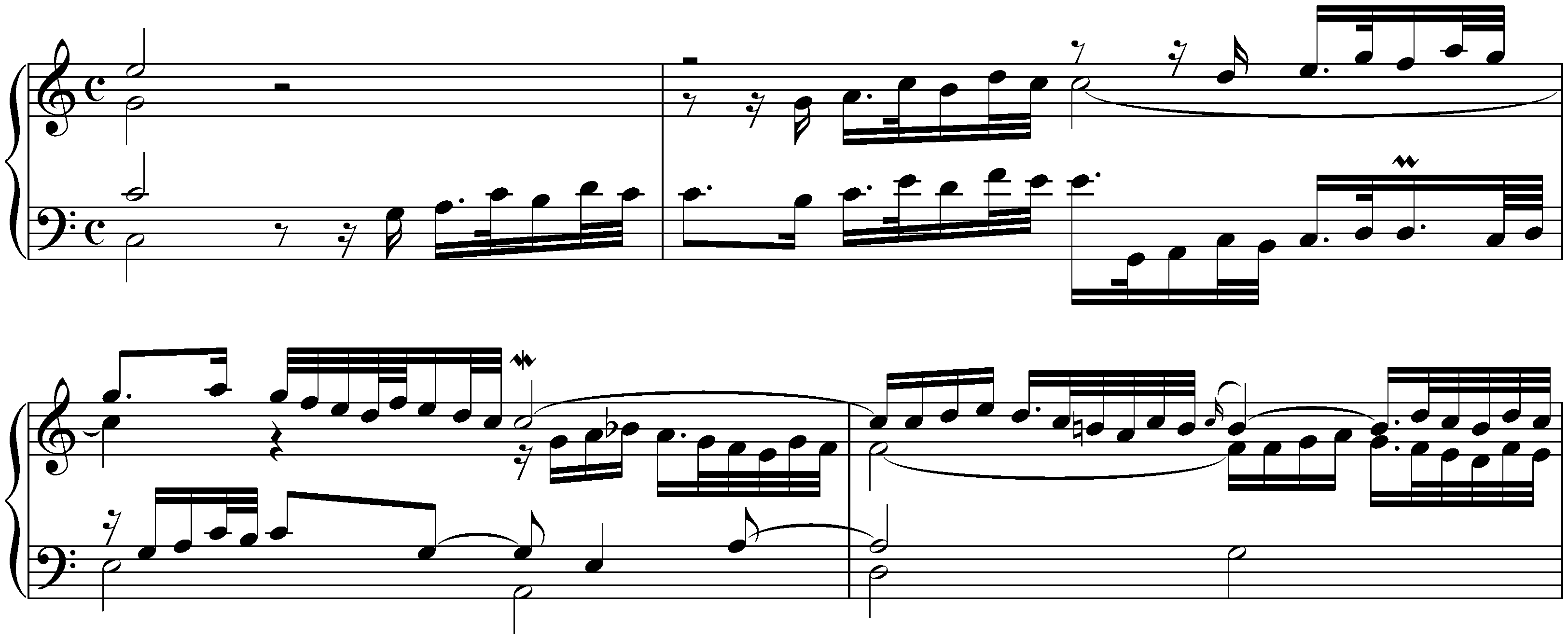 Sonata in C major after Johann Adam Reincken, BWV 966; 1. Praeludium
