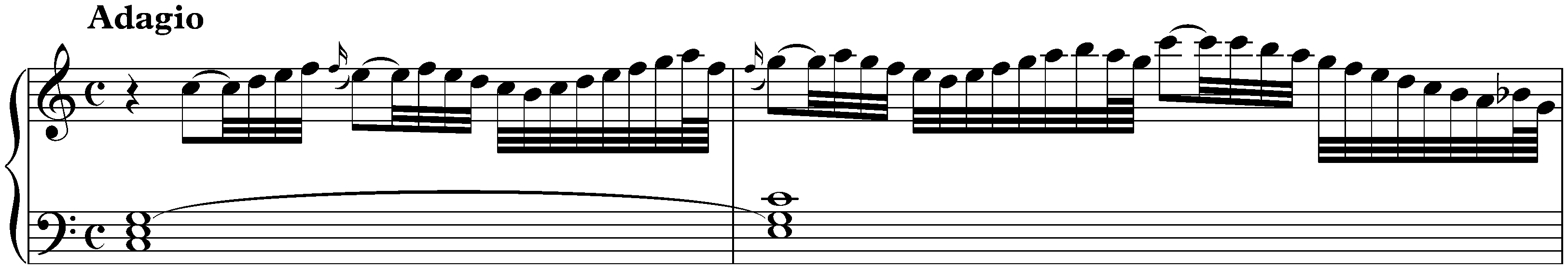 Sonata in C major after Johann Adam Reincken, BWV 966; 3. Adagio
