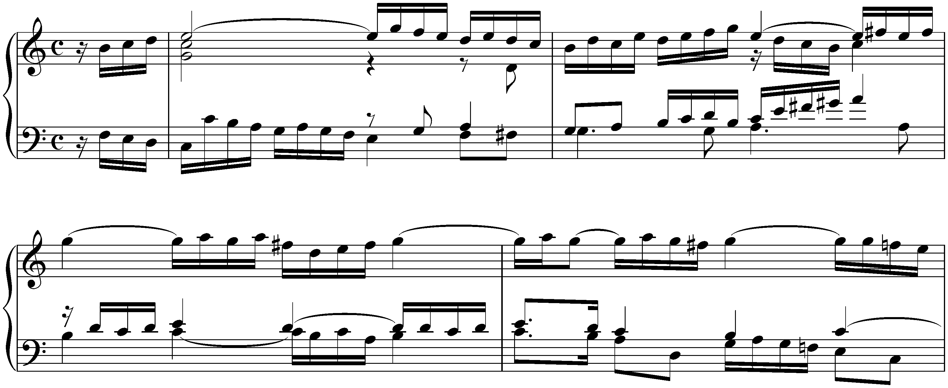 Sonata in C major after Johann Adam Reincken, BWV 966; 4. Allemande