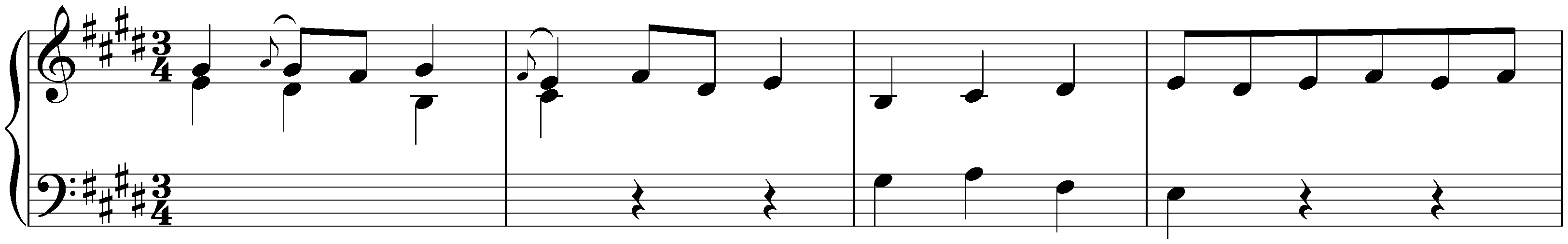 Suite in E major, BWV 1006; 4. Menuet I – Menuet II