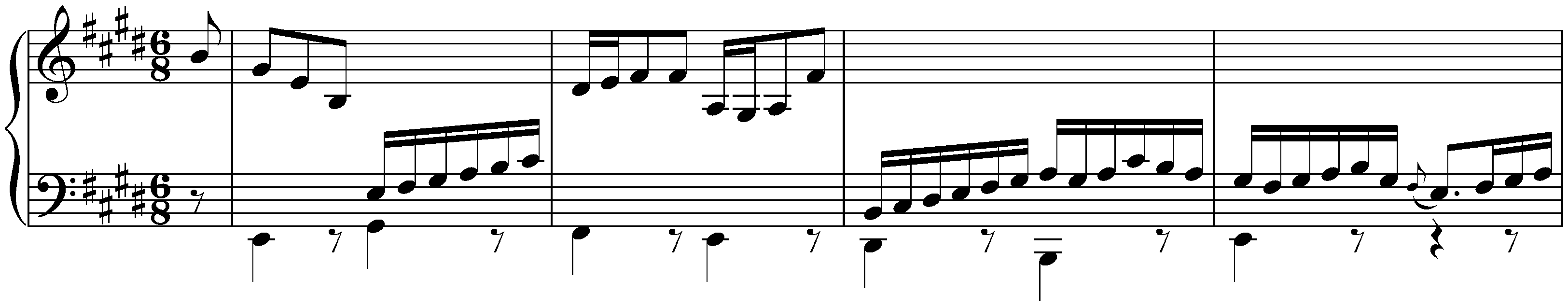 Suite in E major, BWV 1006; 6. Gigue