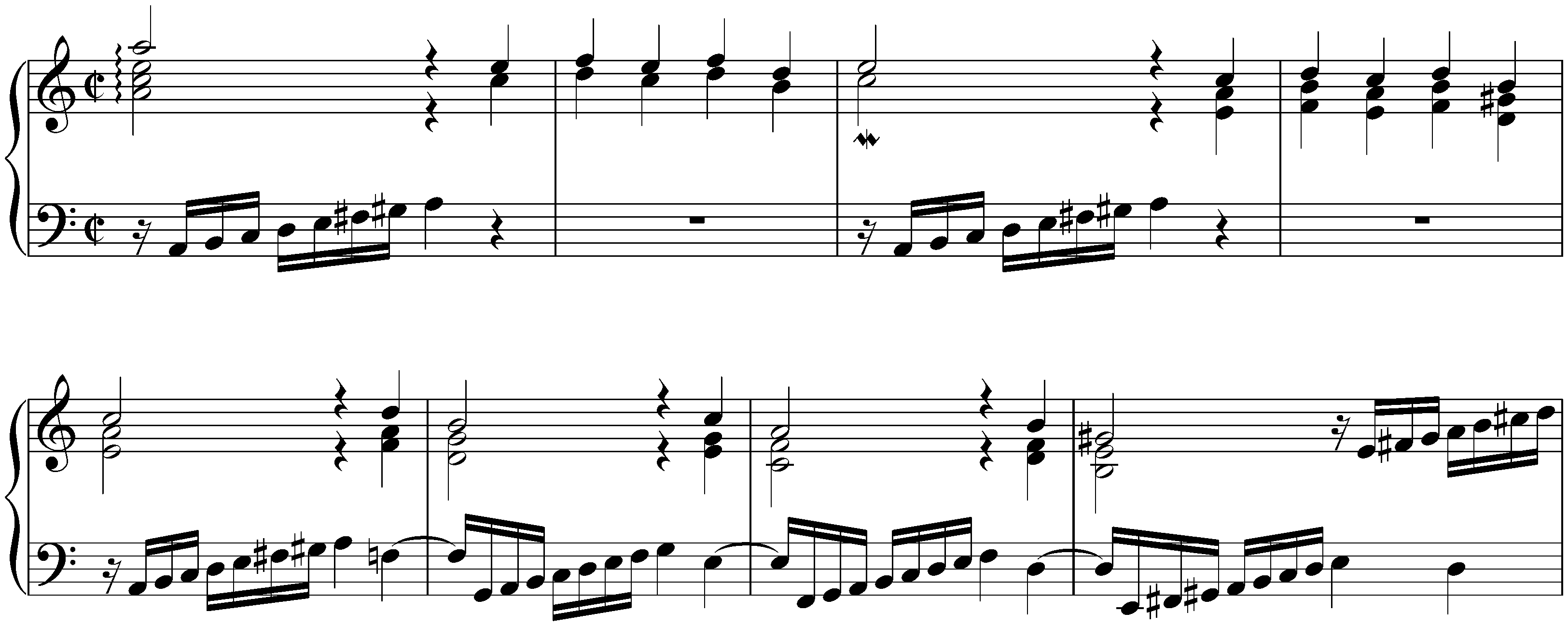 Suite in A minor, BWV 818 (second version); 1.