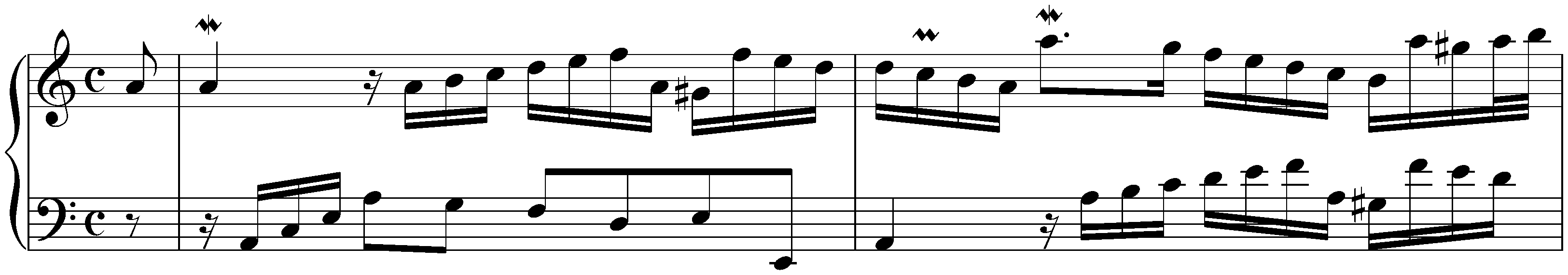 Suite in A minor, BWV 818 (second version); 2. Allemande