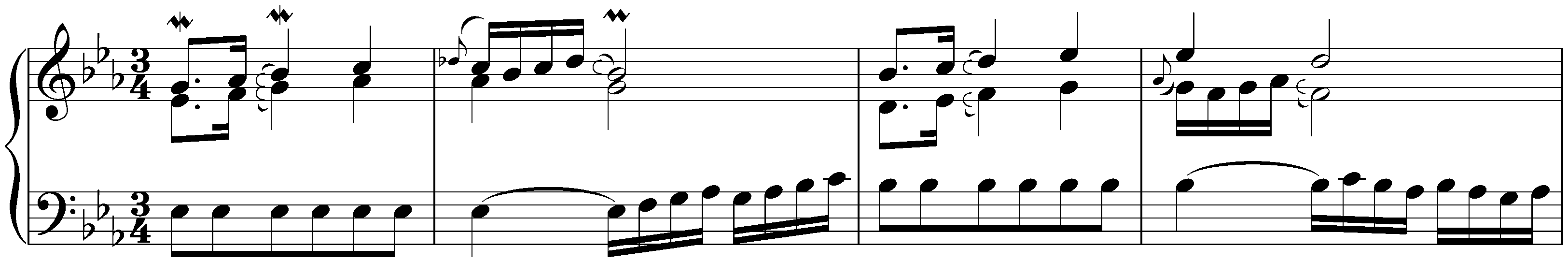 Suite in E-flat major, BWV 819 (first version); 3. Sarabande