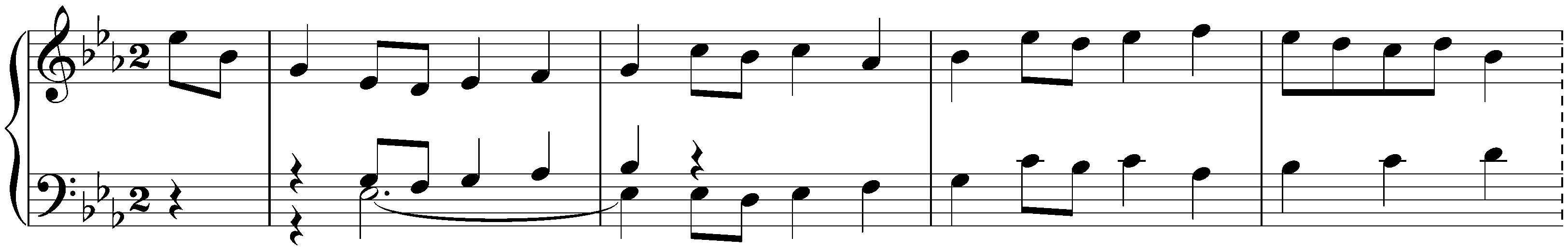 Suite in E-flat major, BWV 819 (second version); 4. Bourrée