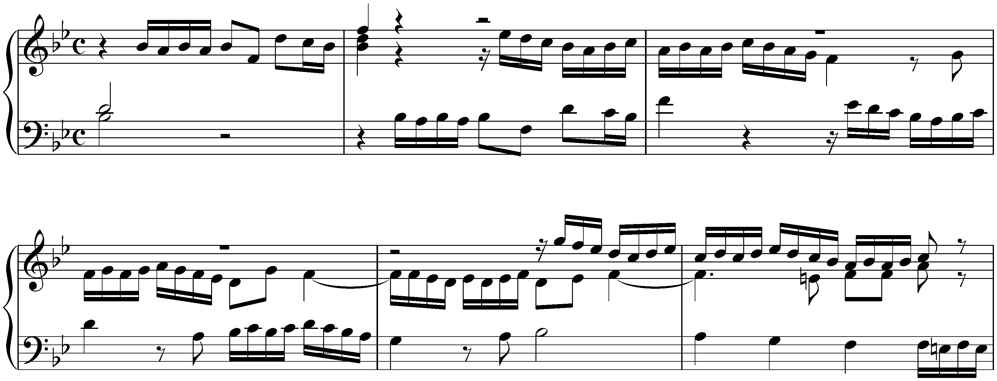 Suite in B-flat major, BWV 821; 1.