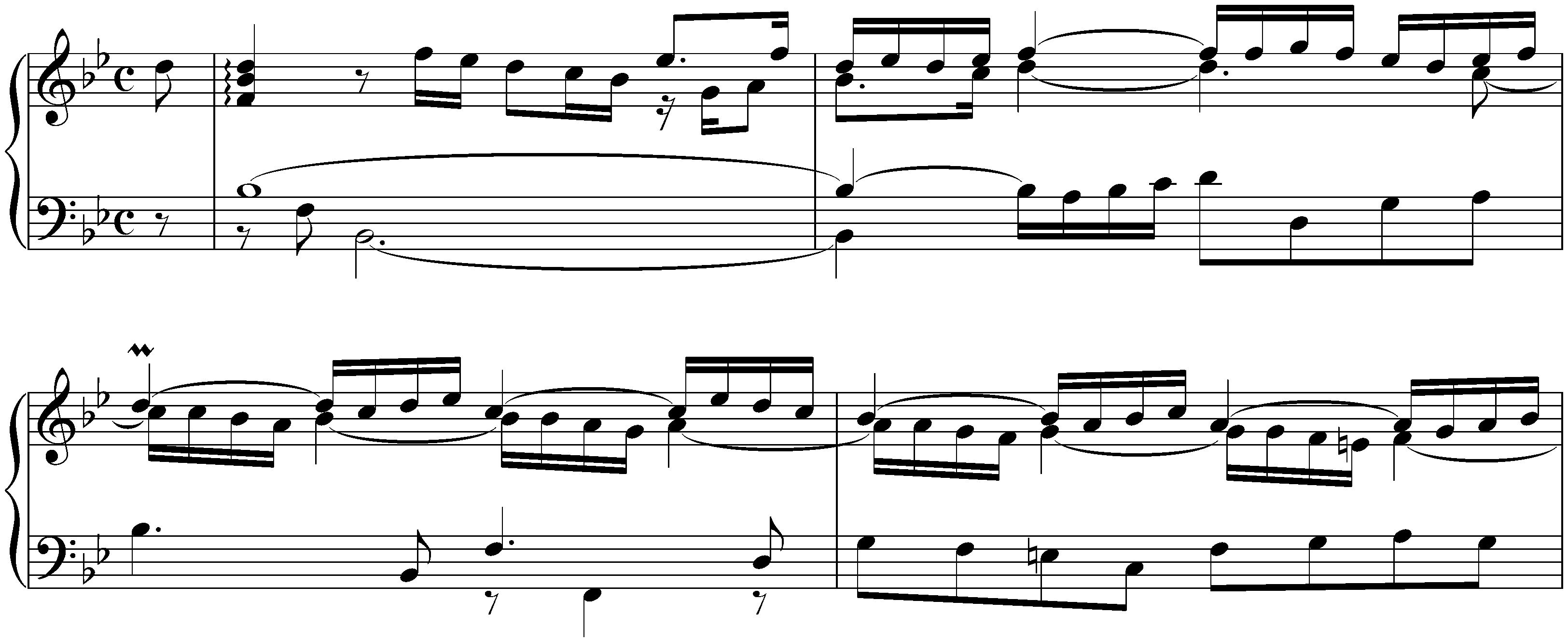 Suite in B-flat major, BWV 821; 2. Allemande