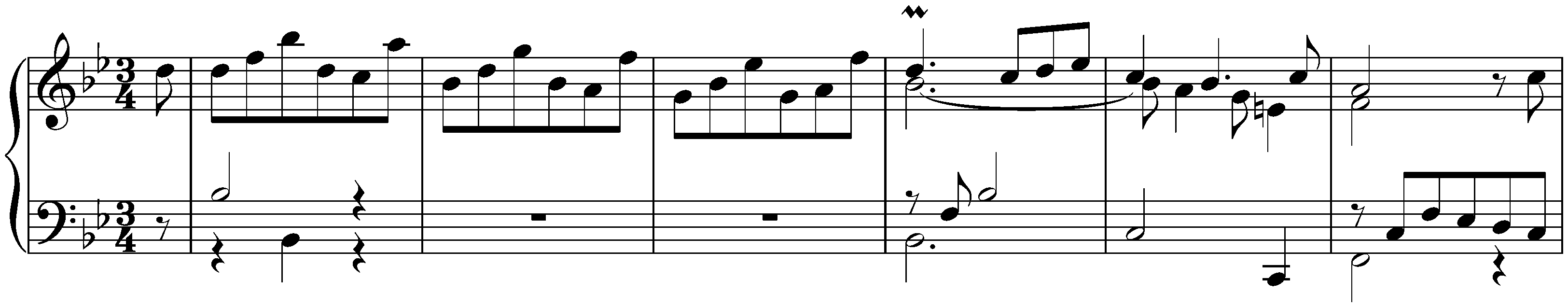 Suite in B-flat major, BWV 821; 3. Courante