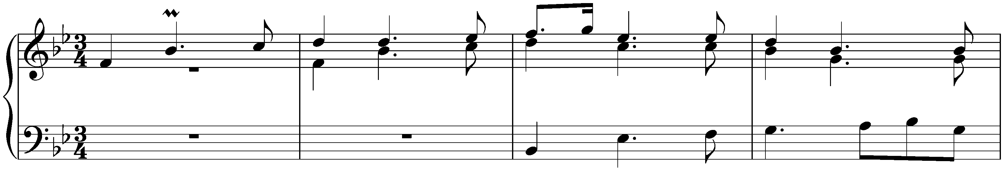 Suite in B-flat major, BWV 821; 4. Sarabande
