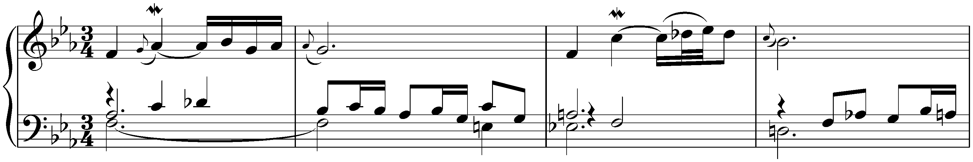 Suite in F minor, BWV 823; 2. Sarabande en Rondeau