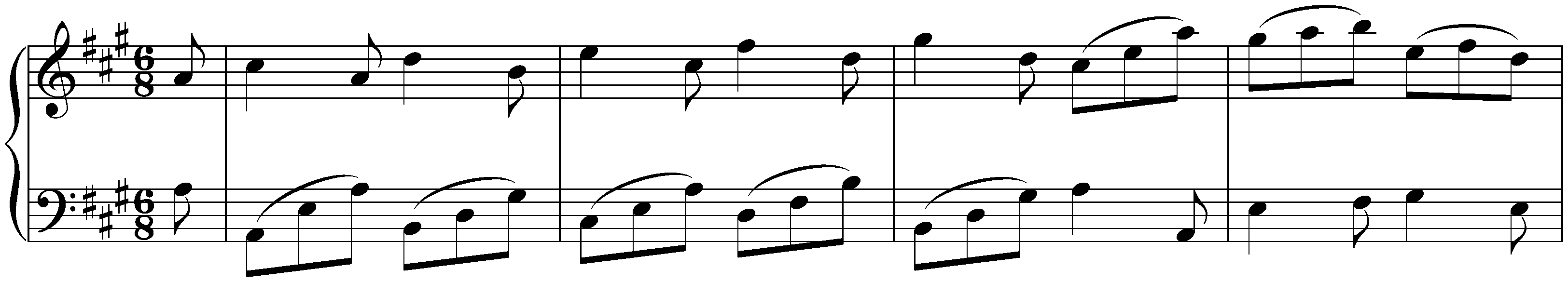 Suite in A major, BWV 832; 5. Gigue