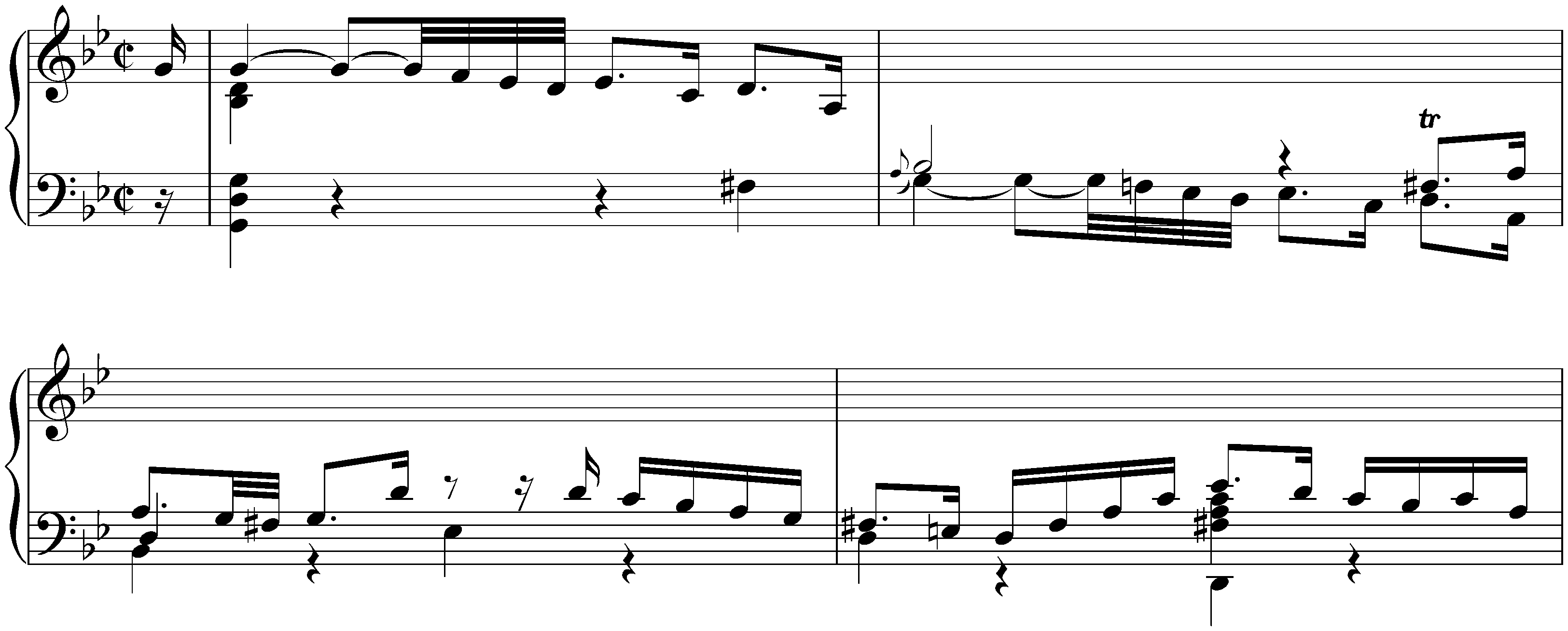 Suite in G minor, BWV 995; 2. Allemande