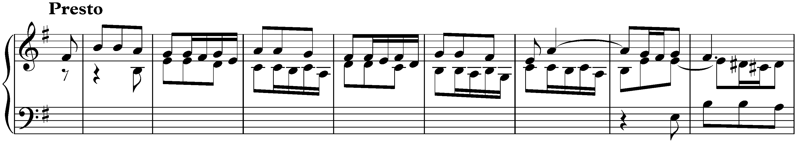 Suite in E minor, BWV 996; 1. Praeludio