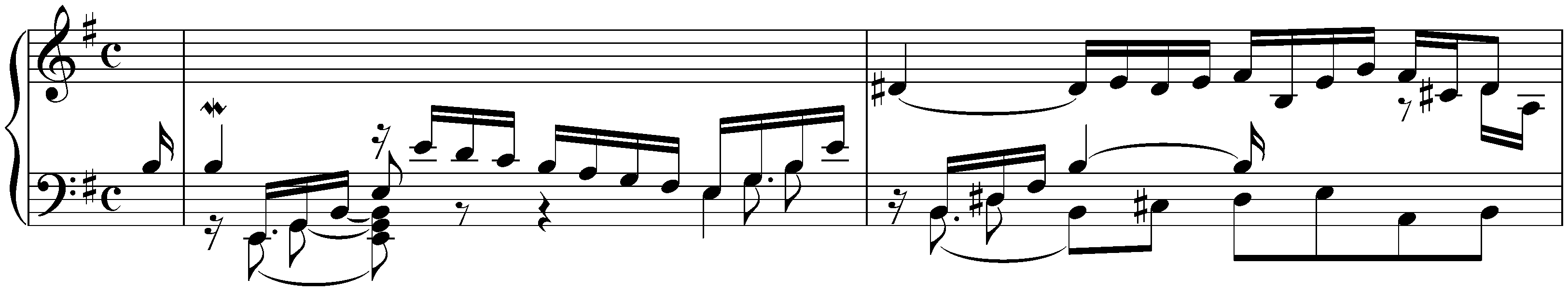 Suite in E minor, BWV 996; 2. Allemande