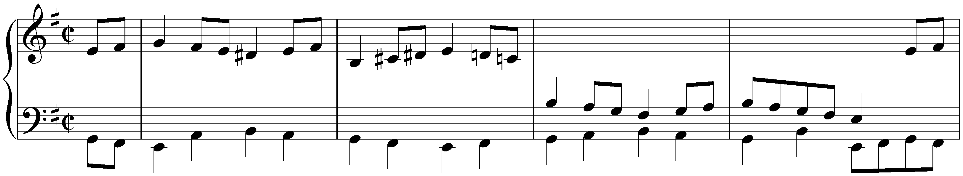 Suite in E minor, BWV 996; 5. Bourrée