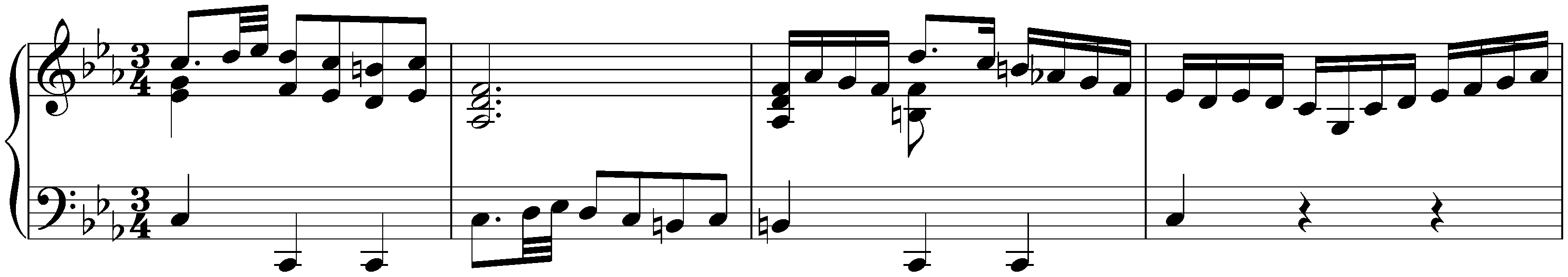 Suite in C minor, BWV 997; 3. Sarabande