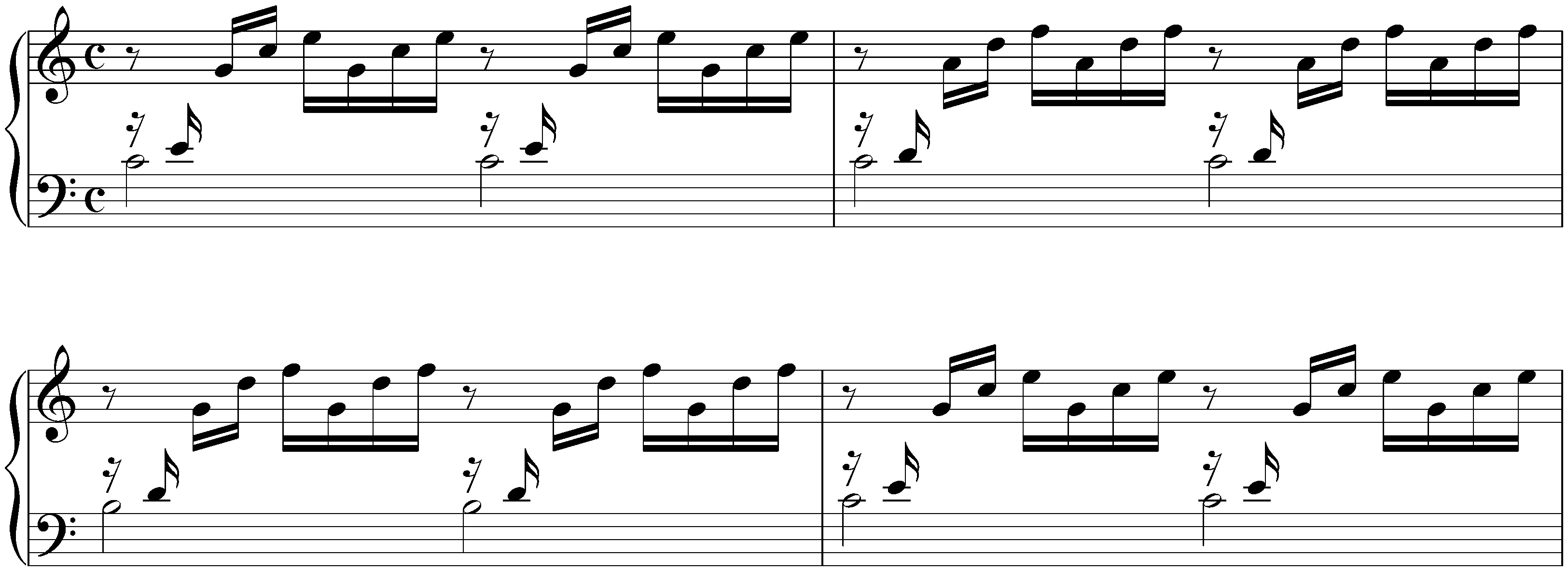 1. C major, BWV 846, Prelude (earlier version)