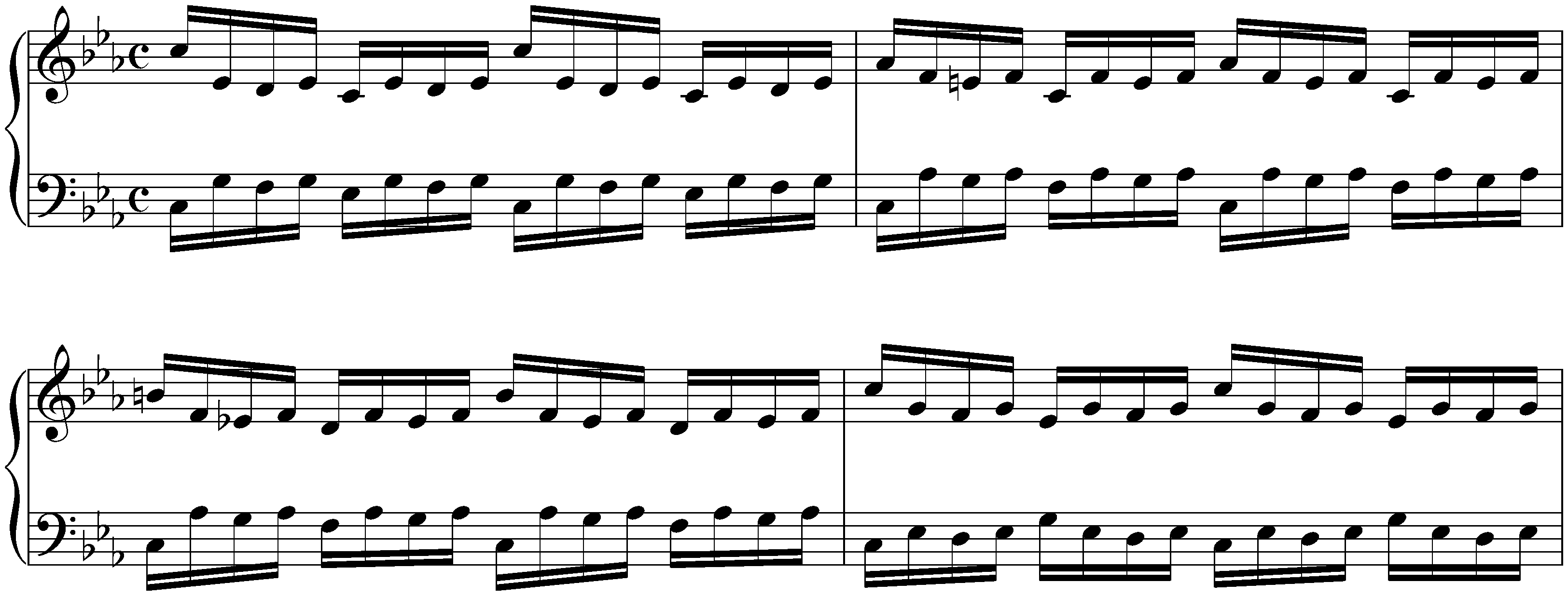 The Well-Tempered Clavier, Book 1, BWV 846–869; 2. C minor, BWV 847, Prelude