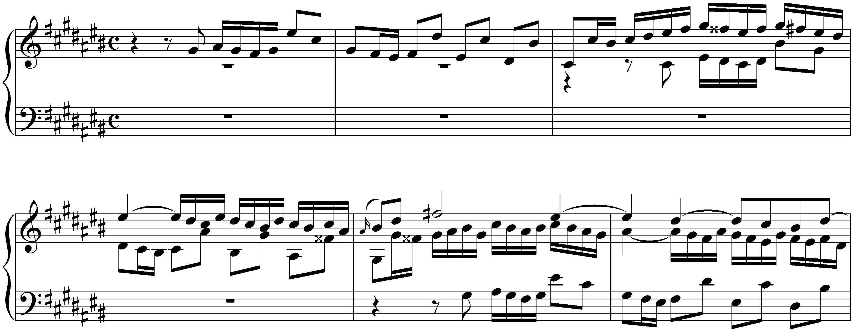 The Well-Tempered Clavier, Book 1, BWV 846–869; 3. C-sharp major, BWV 848, Fugue