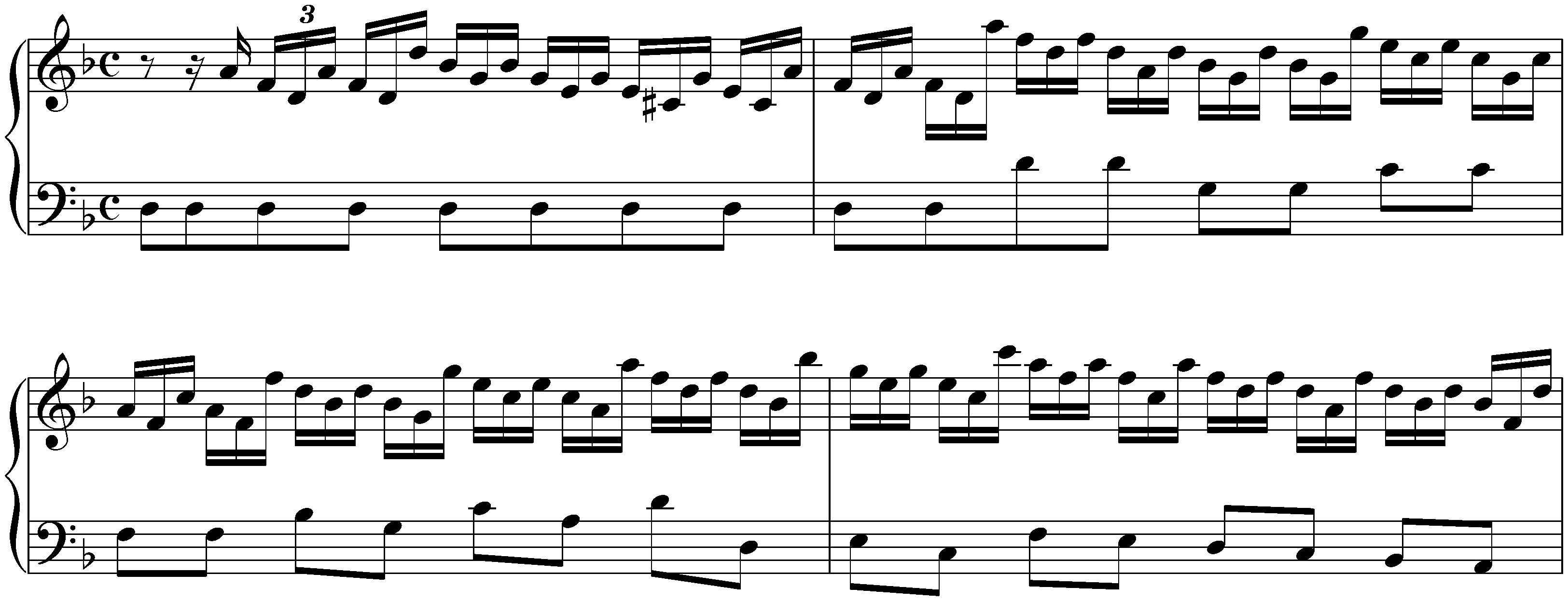 The Well-Tempered Clavier, Book 1, BWV 846–869; 6. D minor, BWV 851, Prelude