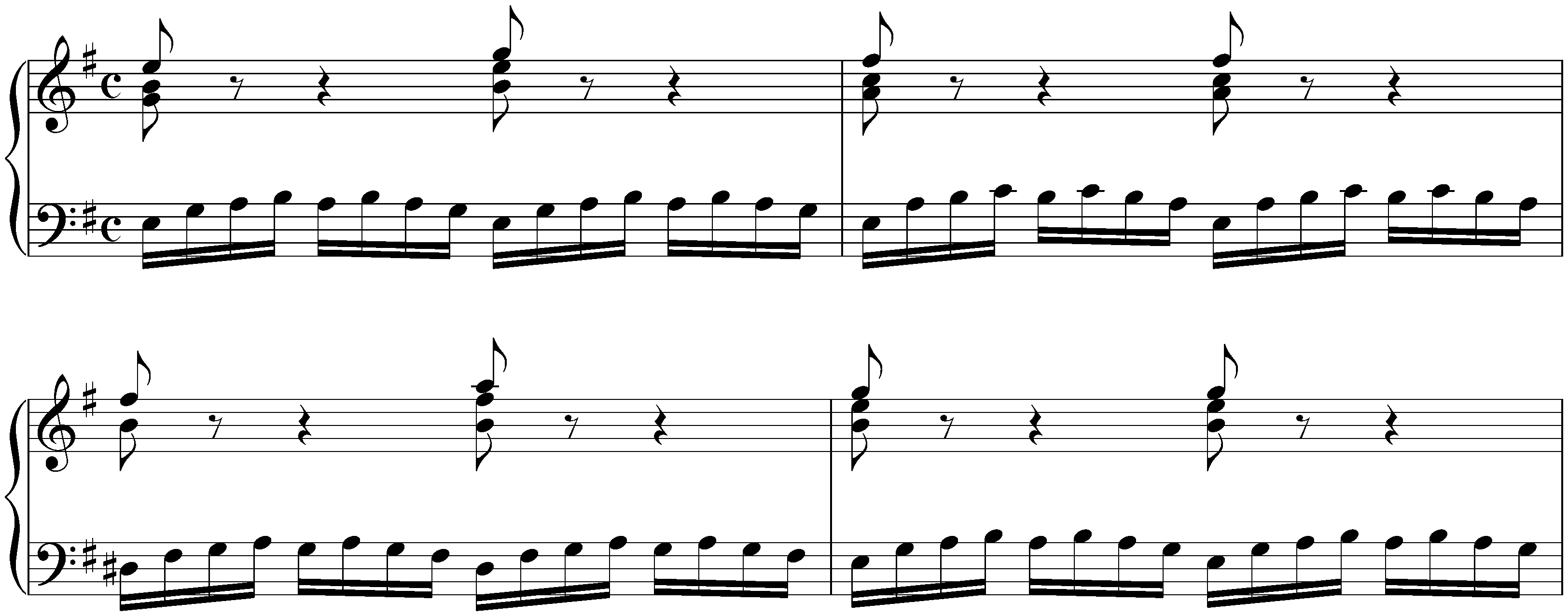 10. E minor, BWV 855, Prelude (earlier version)