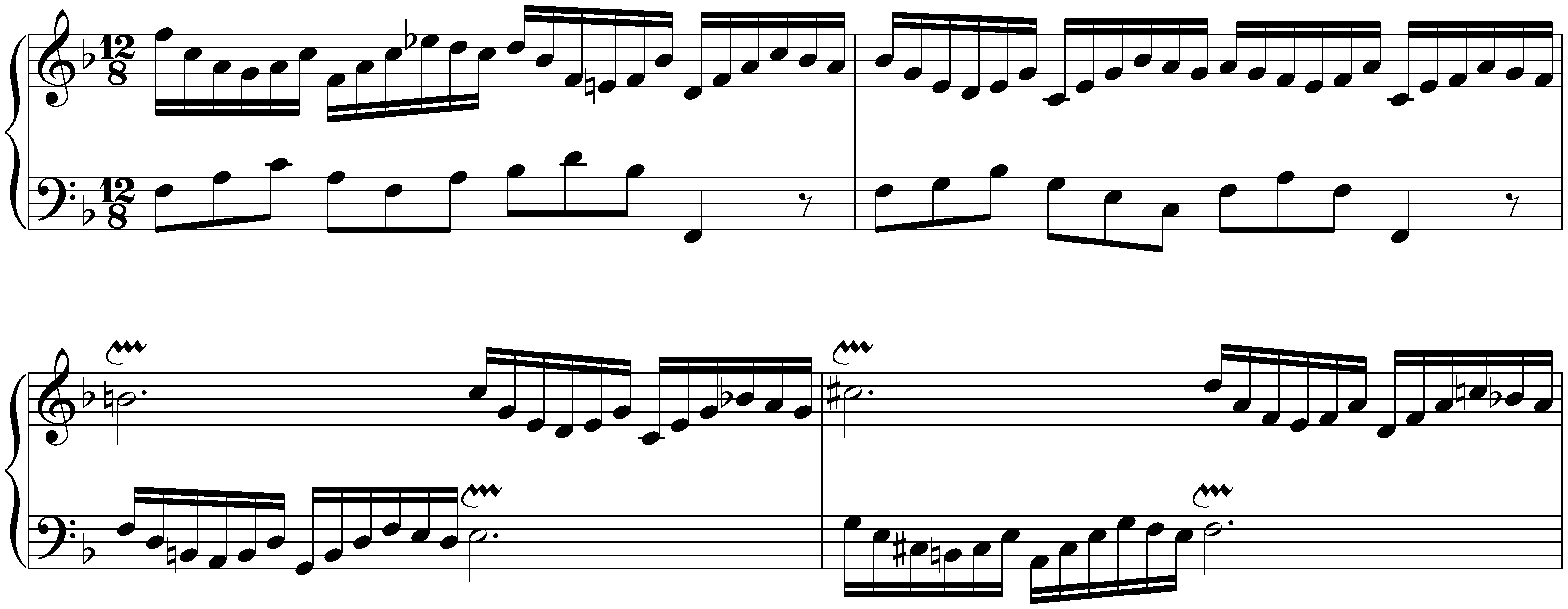 The Well-Tempered Clavier, Book 1, BWV 846–869; 11. F major, BWV 856, Prelude