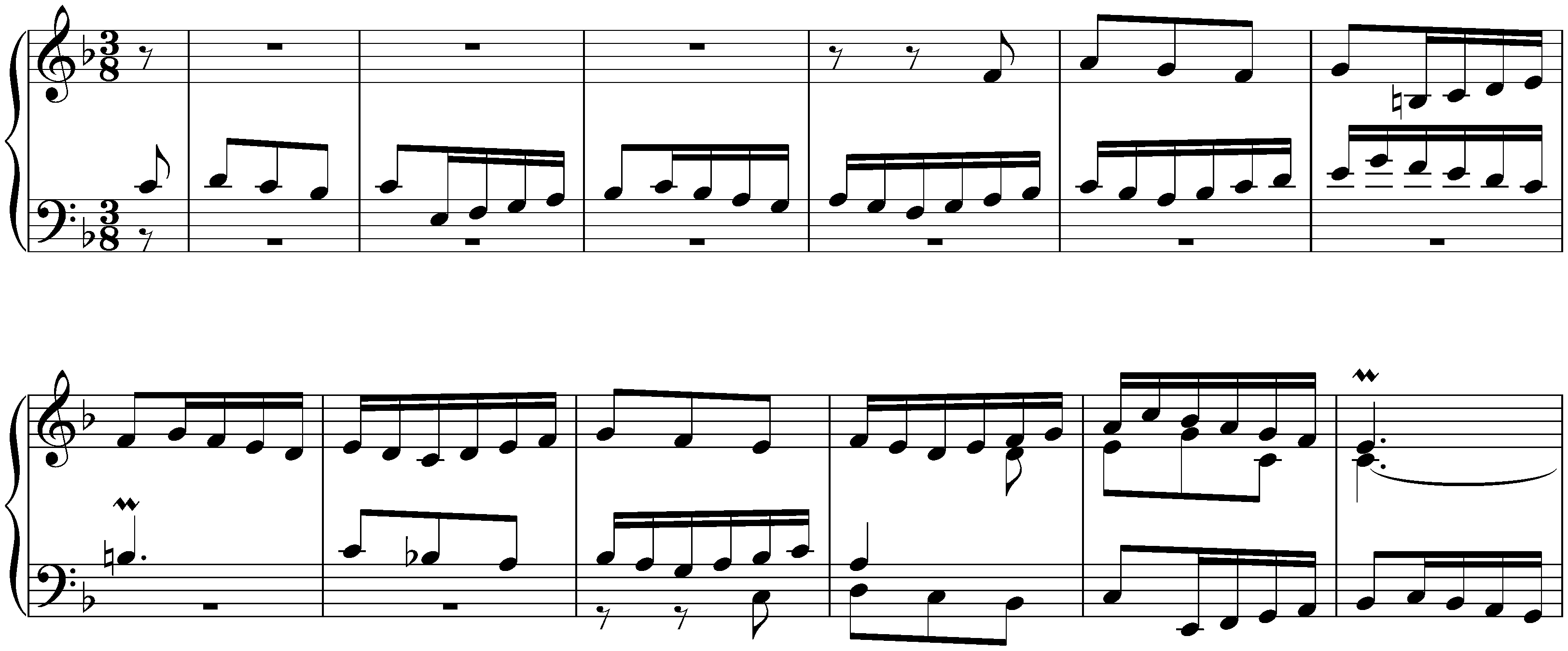 The Well-Tempered Clavier, Book 1, BWV 846–869; 11. F major, BWV 856, Fugue