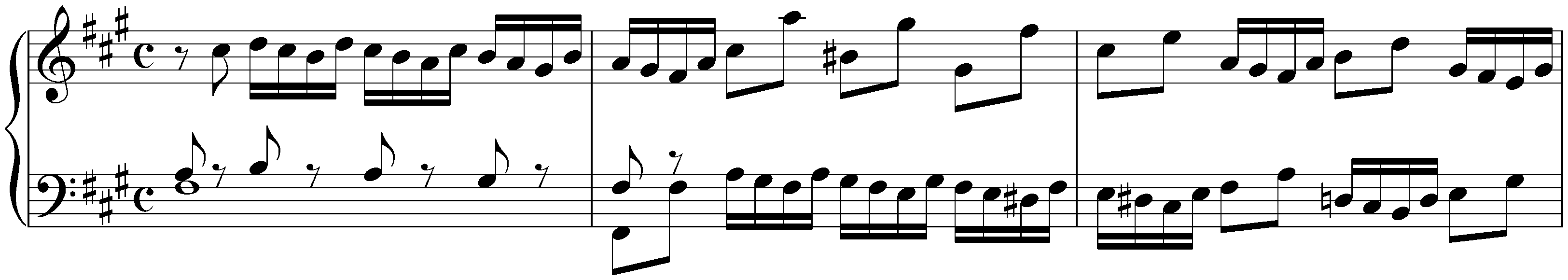 The Well-Tempered Clavier, Book 1, BWV 846–869; 14. F-sharp minor, BWV 859, Prelude