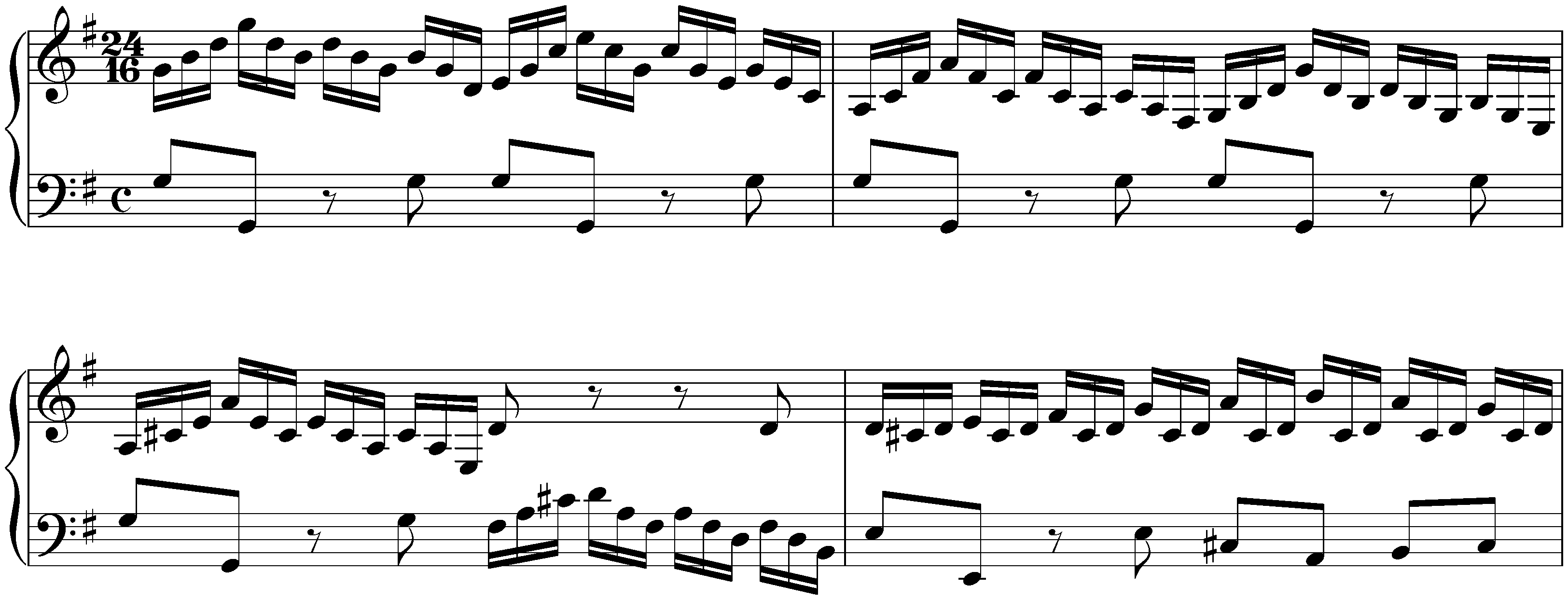 The Well-Tempered Clavier, Book 1, BWV 846–869; 15. G major, BWV 860, Prelude