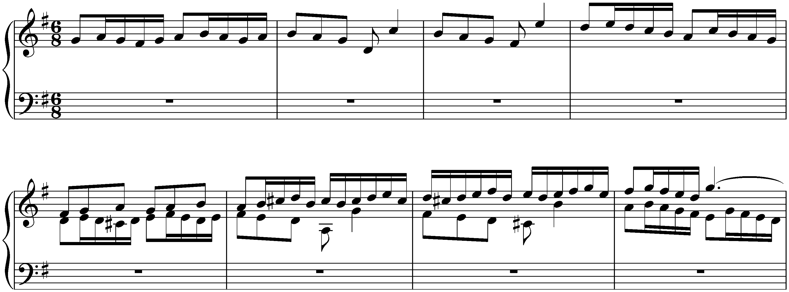 The Well-Tempered Clavier, Book 1, BWV 846–869; 15. G major, BWV 860, Fugue