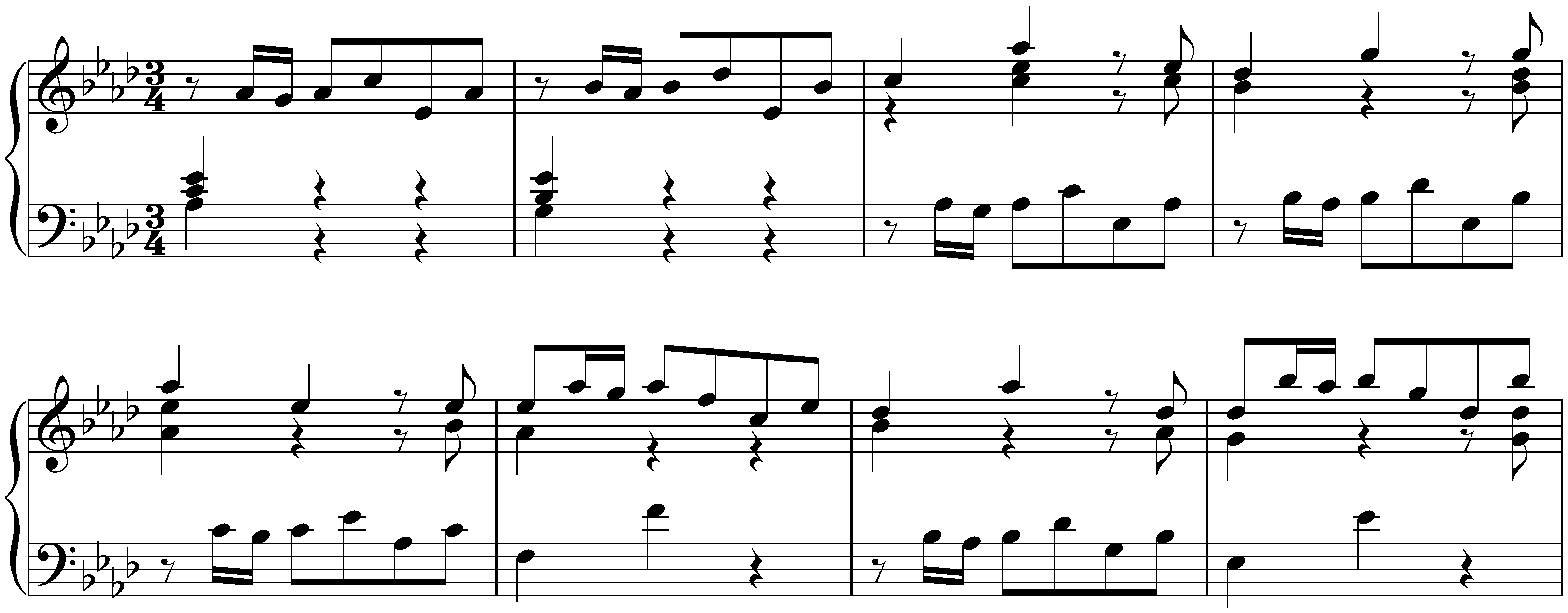 The Well-Tempered Clavier, Book 1, BWV 846–869; 17. A-flat major, BWV 862, Prelude