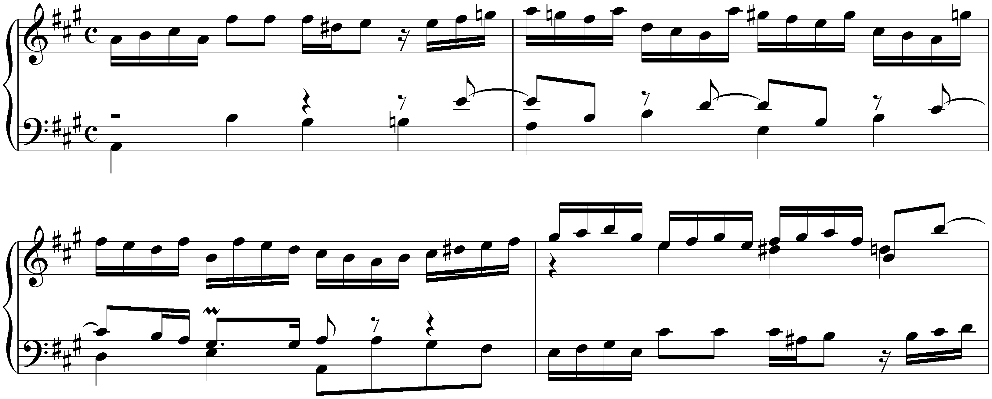 The Well-Tempered Clavier, Book 1, BWV 846–869; 19. A major, BWV 864, Prelude