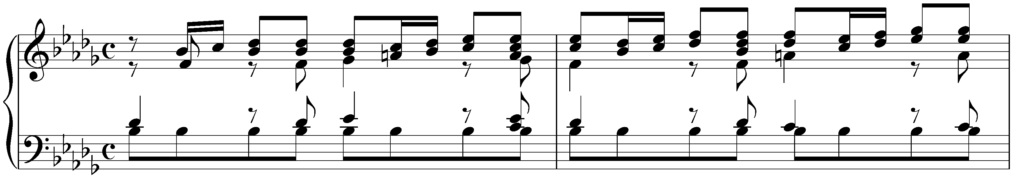 The Well-Tempered Clavier, Book 1, BWV 846–869; 22. B-flat minor, BWV 867, Prelude