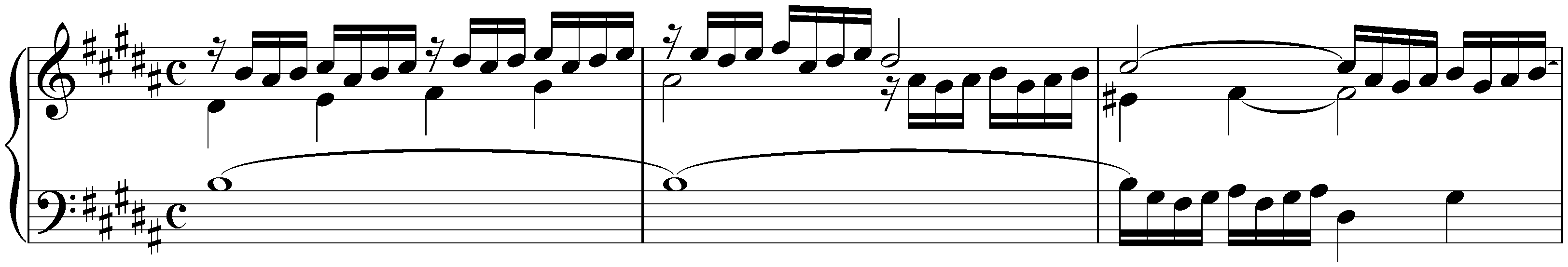 The Well-Tempered Clavier, Book 1, BWV 846&ndash;869; 23. B major, BWV 868, Prelude