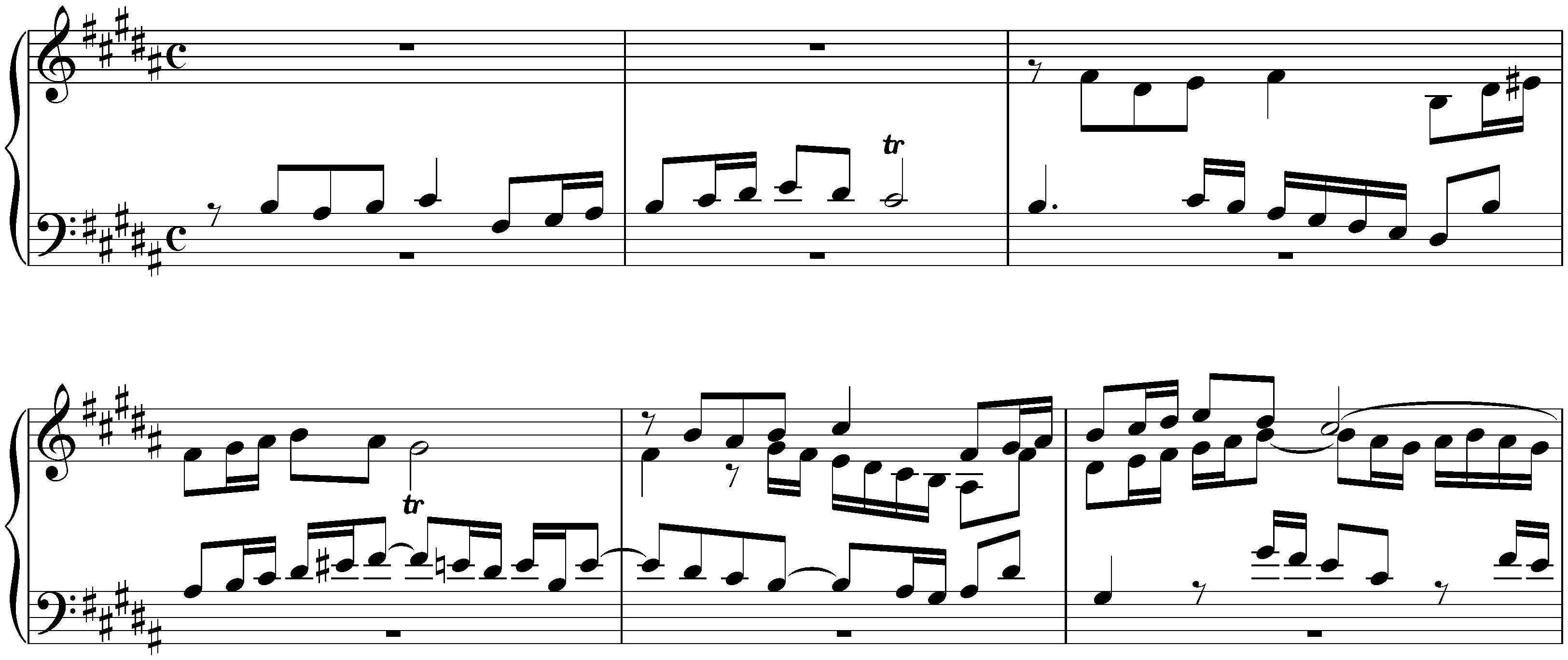 The Well-Tempered Clavier, Book 1, BWV 846–869; 23. B major, BWV 868, Fugue