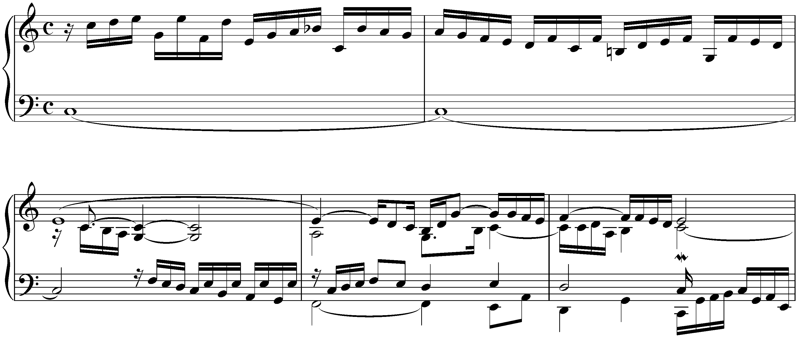 1. C major, BWV 870, Prelude (earlier version)